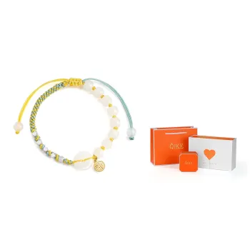 SEVEN COOK Hetian Jade Bracelets Pale Greenish White Jade Women's