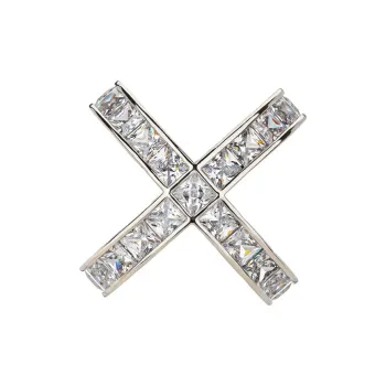 QLADY Alloy Silk Scarf Clip Women's