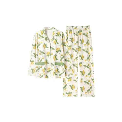MADALLO Pajama Set Women's Vanilla Yellow