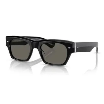 Oliver Peoples Plate Frame Irregular Shape Sunglasses Unisex Black