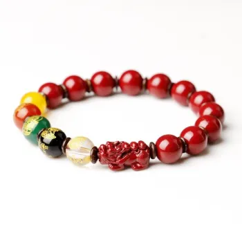 FUO Reconstructed Cinnabar Bracelets Unisex