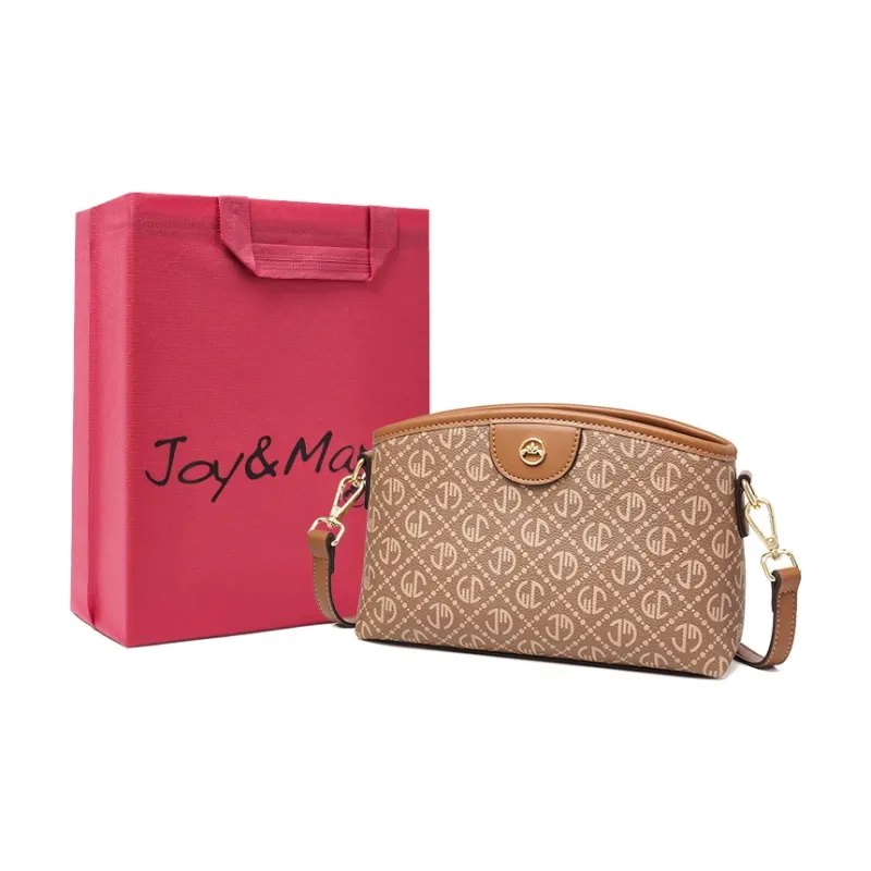 Joy&Mario PVC Lightweight Practical Commute Bag Regular Women's Rock Brown/Ecru/Coffee-0