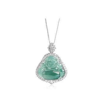 Best Wishes Glutinous Jade Necklaces Unisex