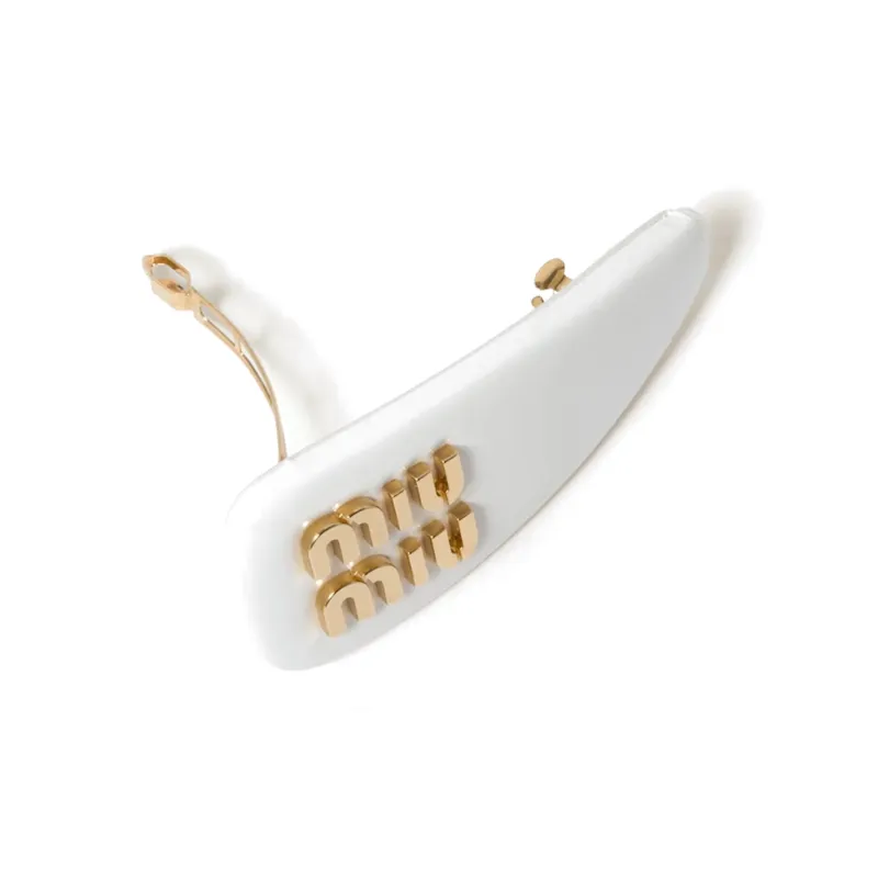 MIU MIU Leather Hair Clip - POIZON MIU MIU Leather Hair Clip - POIZON