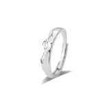 Mount Fuji Cherry Blossom Couple Rings Men's