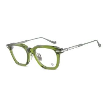 Chrome Hearts Irregular Shape Eyeglass Frames Unisex Green