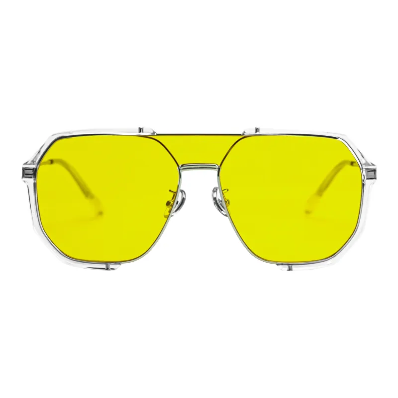 YANLE Metal Irregular Shape Sunglasses Unisex-5