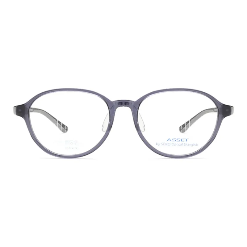 SEIKO Oval Eyeglass Frames Kids' Gray-1