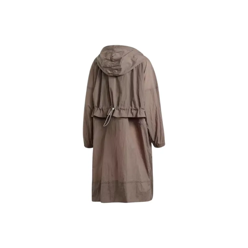Adidas Trench Coat Women's Brown-1