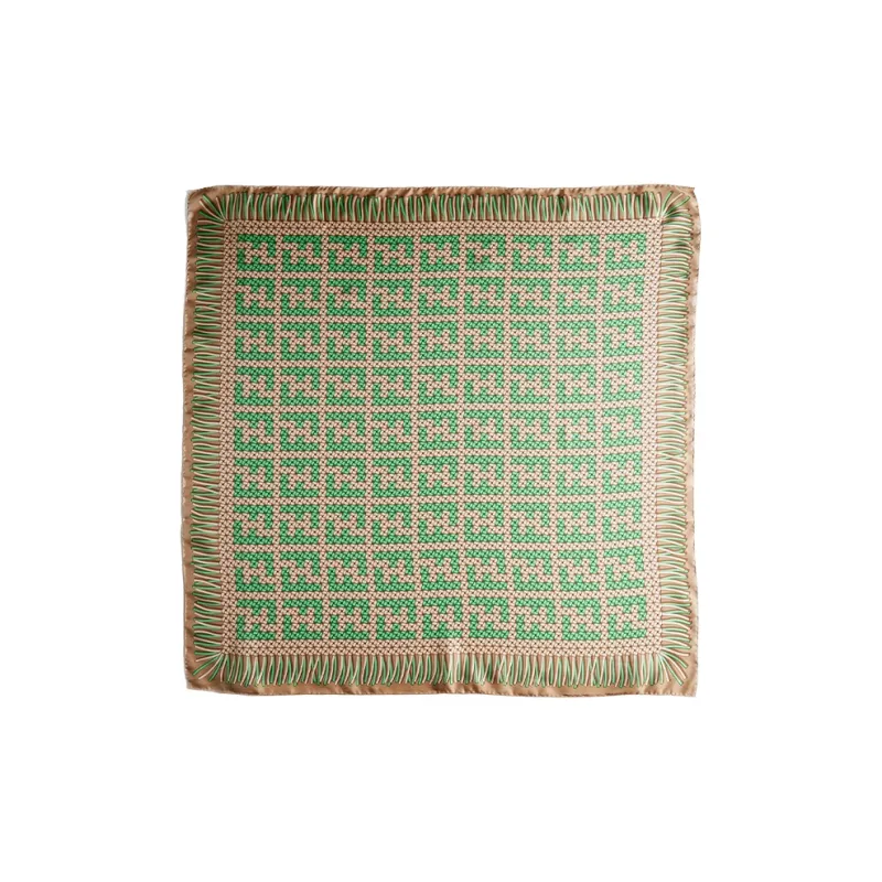 FENDI Silk Scarves Women's Green-0