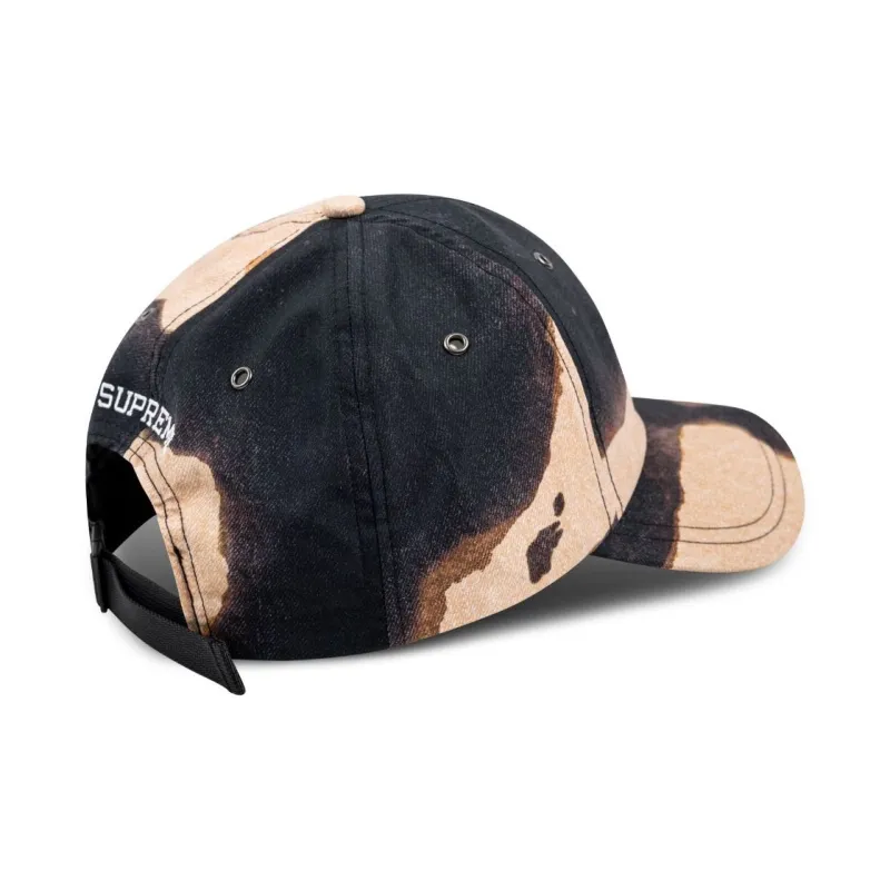Supreme X Tnf Bleached Denim Print 6 panel Cap-1