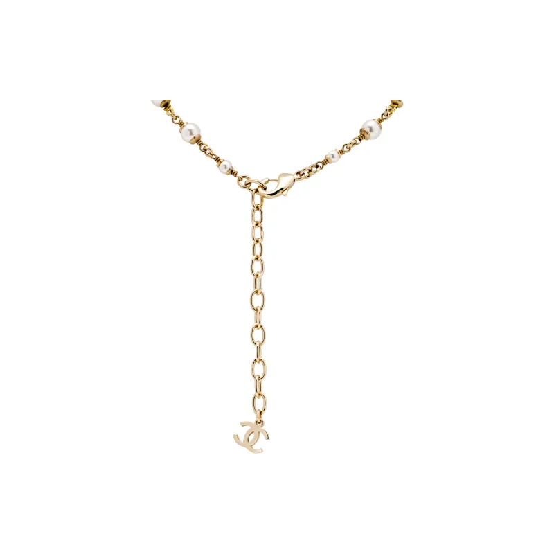 CHANEL Necklaces Women's Gold-3