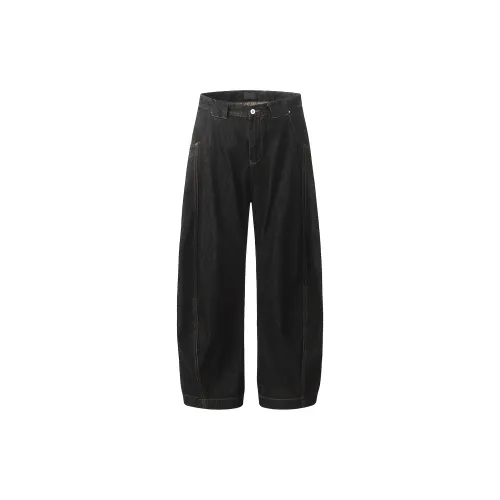 PAINT STAIN Jeans Unisex Black