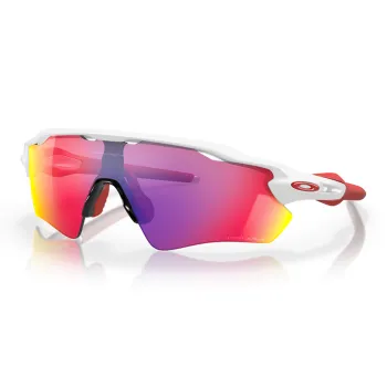Oakley Plate And Metal Irregular Shape Sunglasses Unisex White