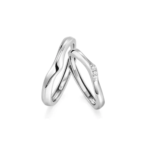 KADER S925 Silver Rings Unisex Silver White