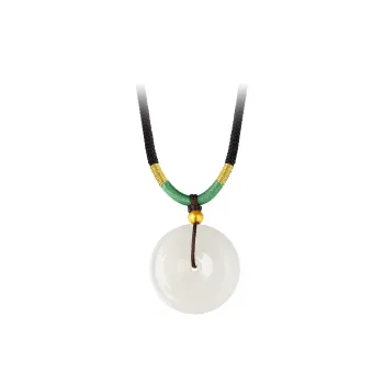 ZXIN JEWELRY Hetian Jade Pendants Pale Greenish White Jade Women's