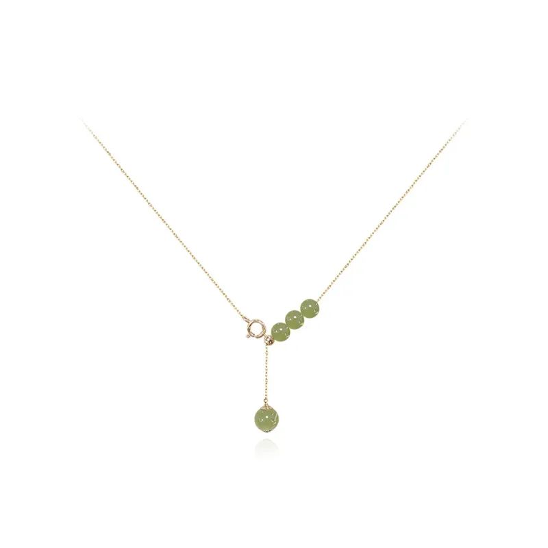 YOASOBI Colored Glaze Jade Necklaces Women's-0