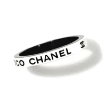 CHANEL Bangles Unisex White Black