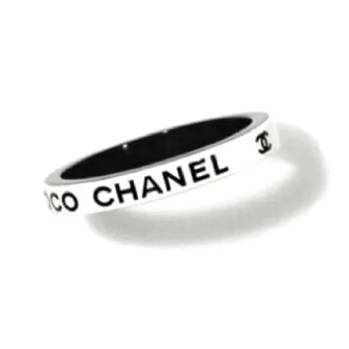 CHANEL Bangles Unisex White Black-0