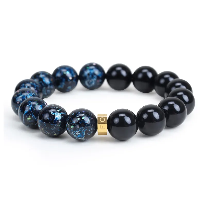 FOUNDIN Lacquer Beads Bracelets Men's-0