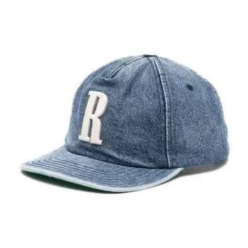 RHUDE Logo Denim Snapback Hat