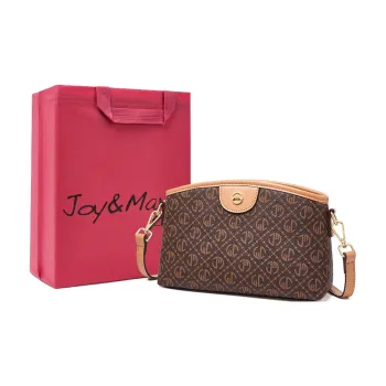 Joy&Mario PVC Lightweight Practical Commute Bag Regular Women's Rock Brown/Ecru/Coffee