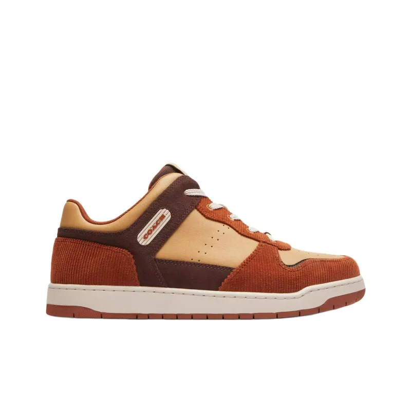 COACH C201 Low Top Skateboard Shoes Women's Red-1