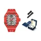 Carbon Fiber-Flame Red
