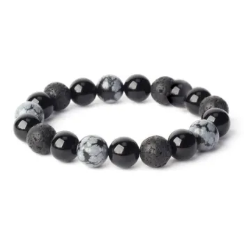 BAGGL Obsidian Jade Bracelets Men's