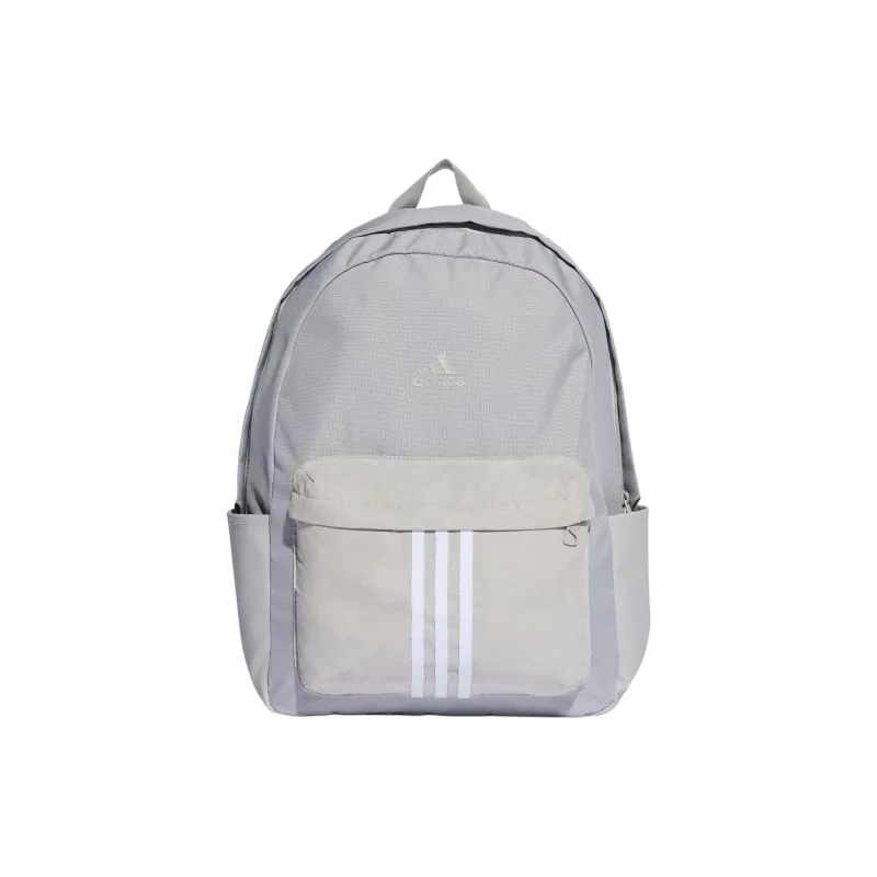 Adidas Recycled Polyester Material Backpack Regular Unisex Light Gray White-0