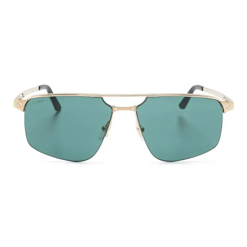 CARTIER Aviator Sunglasses Men's Gold-1