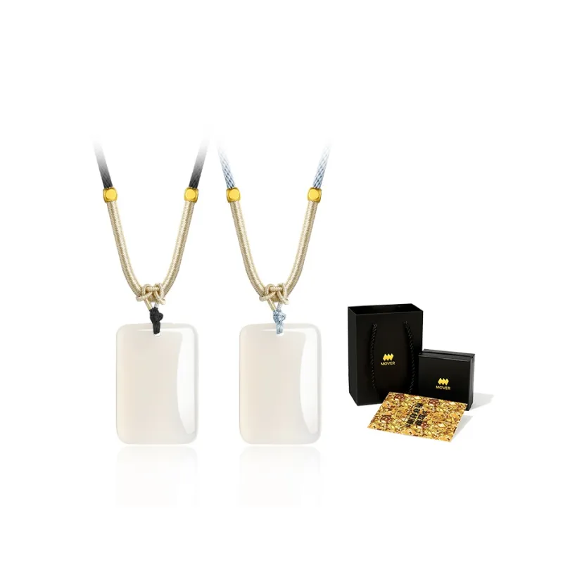 MOVER Chalcedony Jade Necklaces Unisex-9