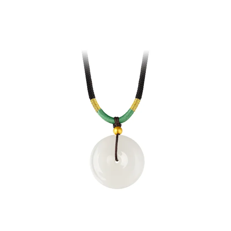 ZXIN JEWELRY Hetian Jade Pendants Pale Greenish White Jade Women's-3