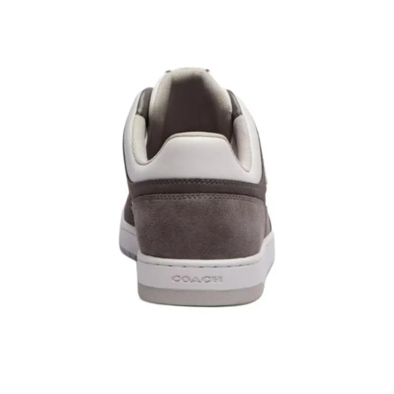 COACH C201 Low Top Skateboard Shoes Men's White Gray-4