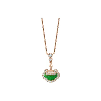 Qeelin Yu Yi 18K Rose Gold Necklaces Women's Rose Gold