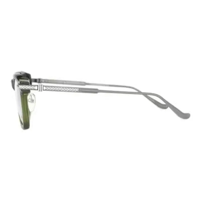 Chrome Hearts Irregular Shape Eyeglass Frames Unisex Green-1