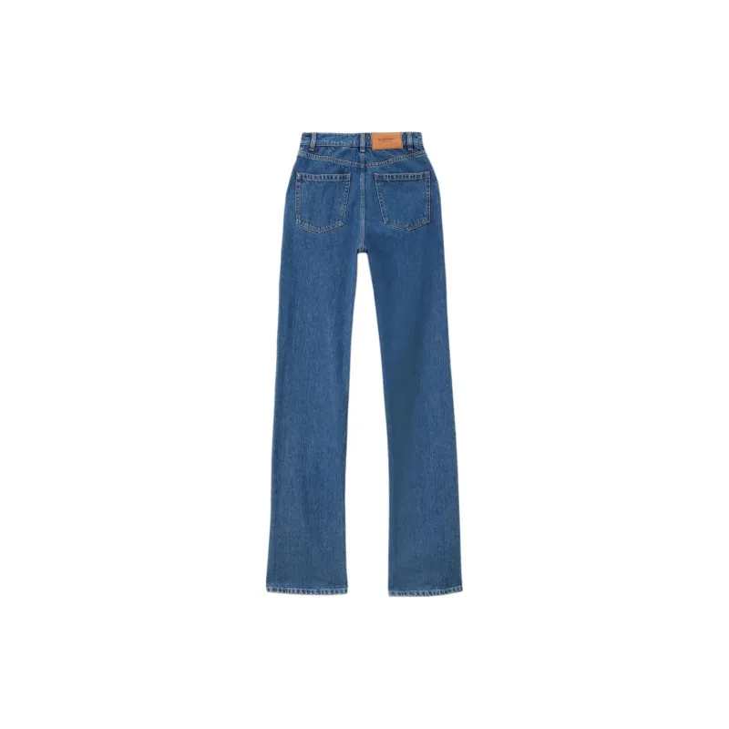 Burberry High Waisted Straight Leg Jeans 'Classic Blue'-1