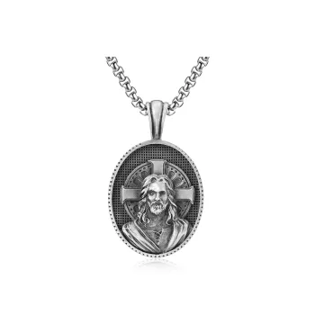 EVBEA Tin Titanium Steel Necklaces Men's