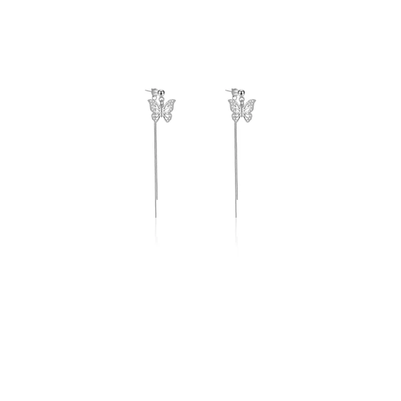 7℃ S925 Silver Drop Earrings Women's-0