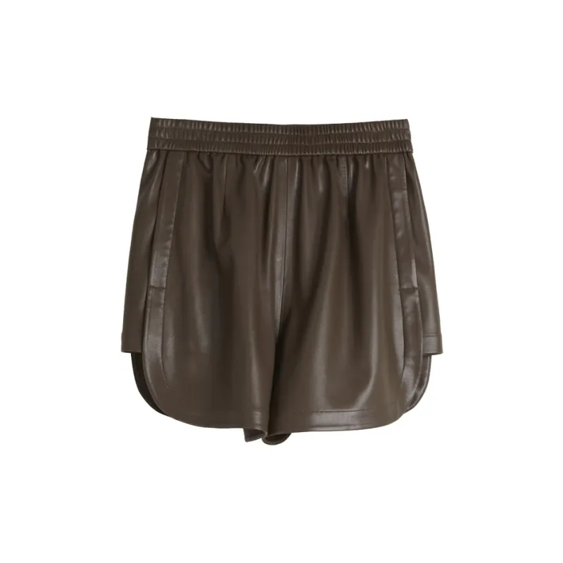 ELLE Casual Shorts Women's Coffee-1