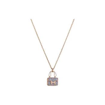HERMES Amulette 18K Rose Gold Necklaces Unisex