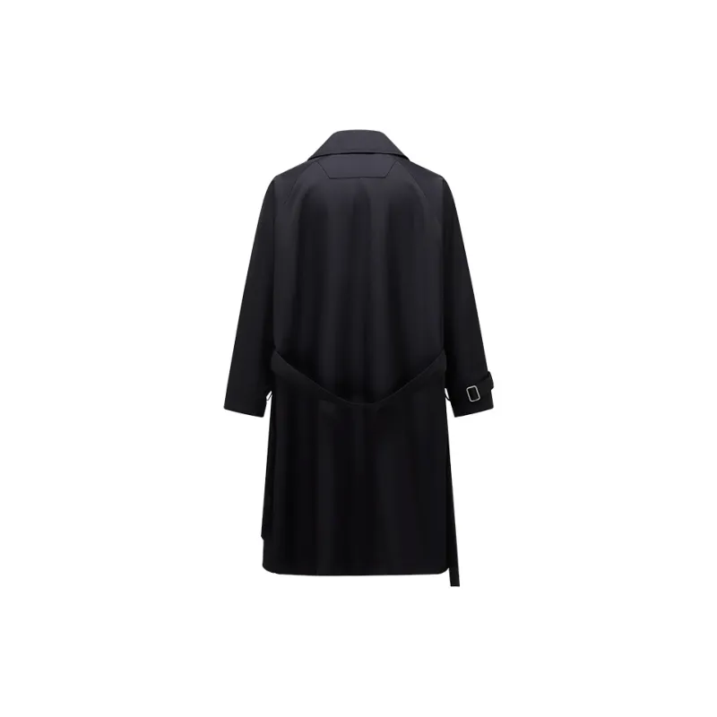HERBEL Trench Coats Men Black-1