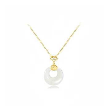 Seven Little Craftsmen Chalcedony Jade Necklaces Women's
