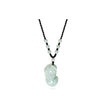North Cain Bean Type Jadeite Necklaces Unisex