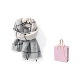 Apricot Gray Check (Pink Heartwarming Box)