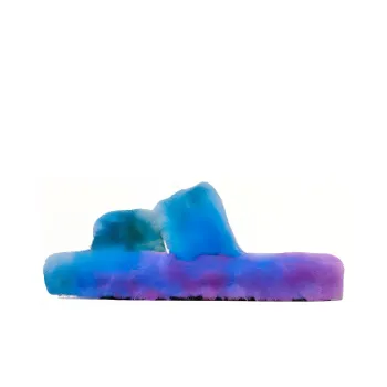 CELINE Triomphe Slide Slippers Women's Blue