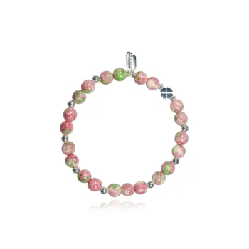 AWE Beaded Bracelet 925 Sterling Silver Lucky Wristband Unisex