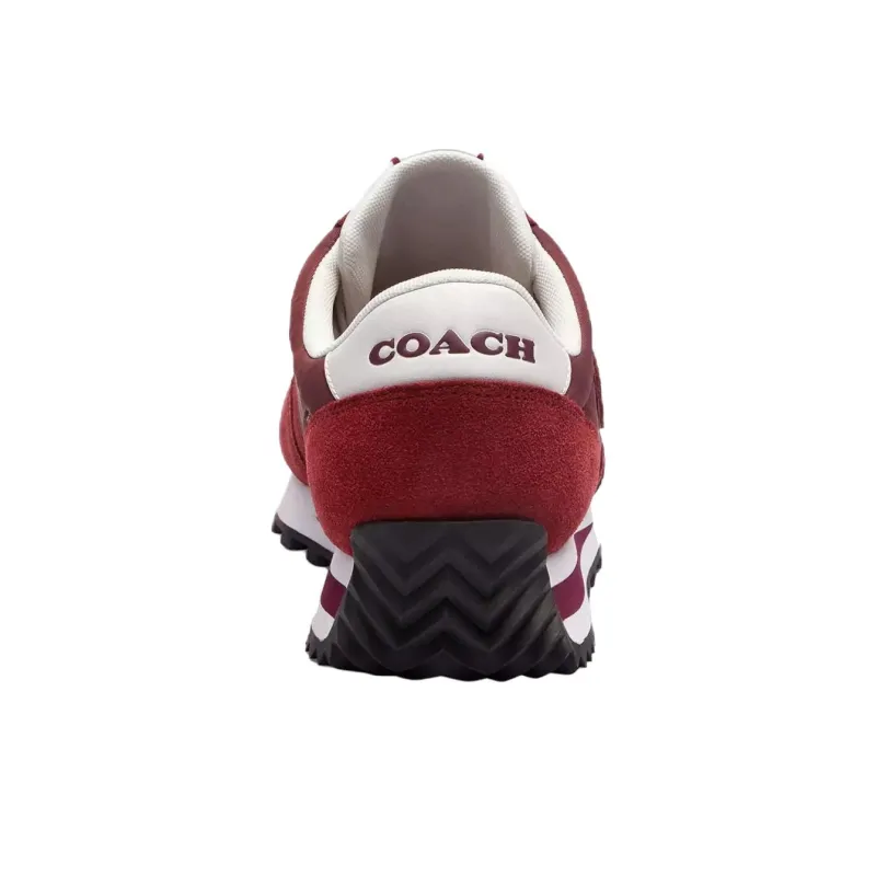 COACH Runner Low Top Casual Shoes Men's Red-4