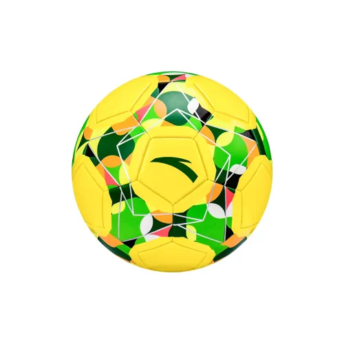 Anta Size 5 Soccer PVC Machine Stitched Soccer Ball Unisex Yellow