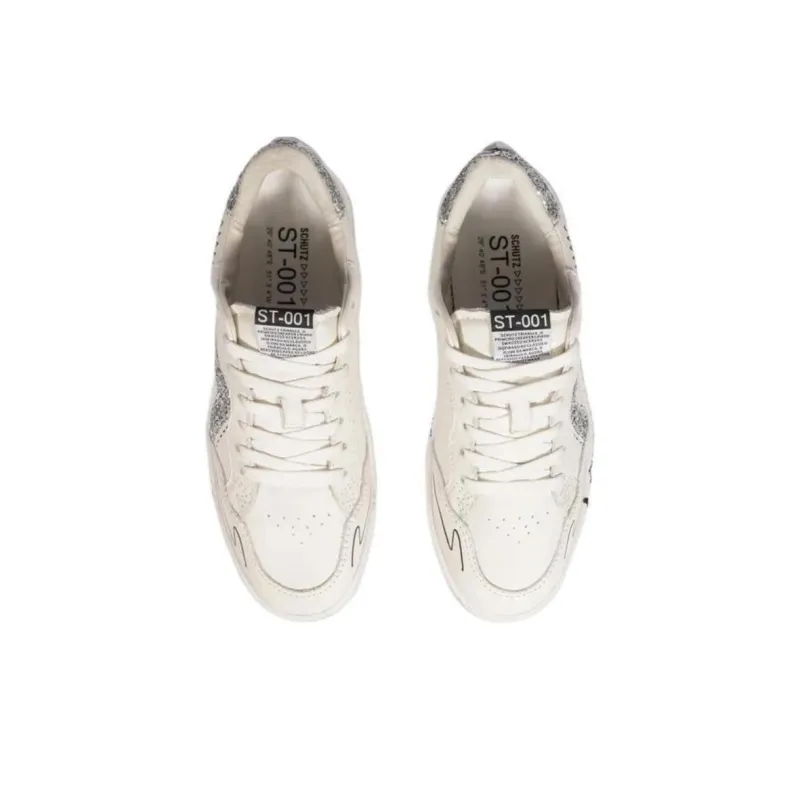 Schutz ST 001 Low-Top Skateboard Shoes Women's White-4
